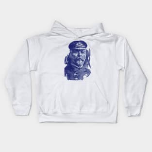 1912 John Smith, Captain of the Titanic Kids Hoodie